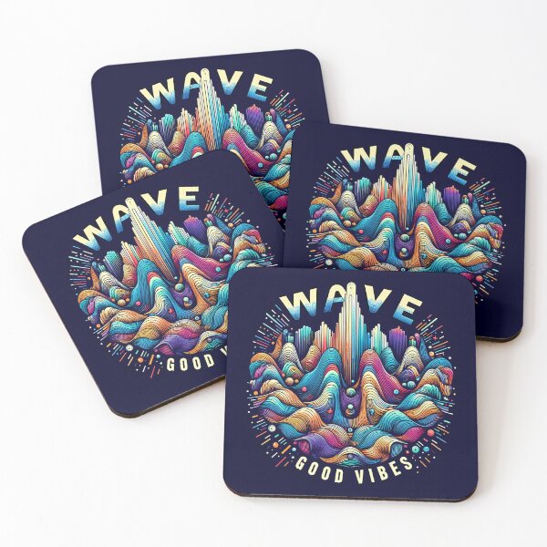 Item preview, Wave Good Vibes, typography designed and sold by maxmaj.