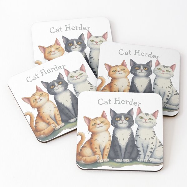 Item preview, Cat Herder – Funny Cartoon Cat Design designed and sold by countrymouse.