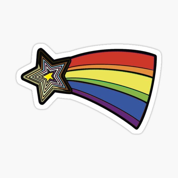 Item preview, Shooting Star - Pride (intersex-inclusive - current flag) designed and sold by TalliwhiteSDA.