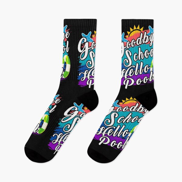Item preview, Goodbye School Hello Pool Funny Summer Beach Design designed and sold by Dmetalx Art Apparel.
