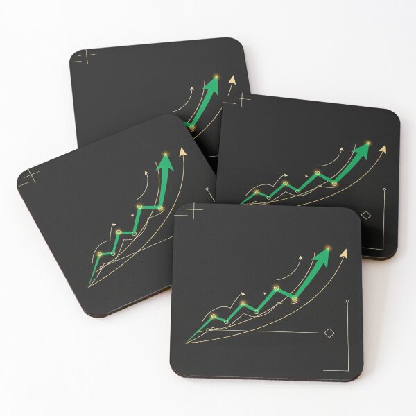 Item preview, Rising Arrows – Minimalist Trading Chart Illustration	 designed and sold by VariedViews.