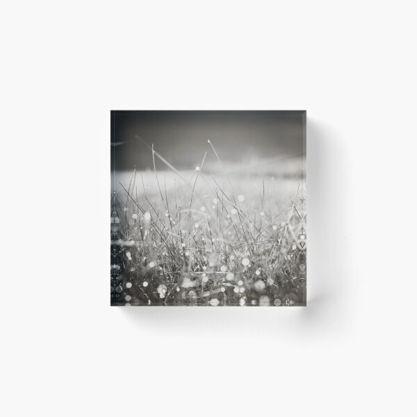 Item preview, Black and White Morning Dew Nature, Sparkle Sepia Bokeh Grass designed and sold by Carolyn Cochrane.