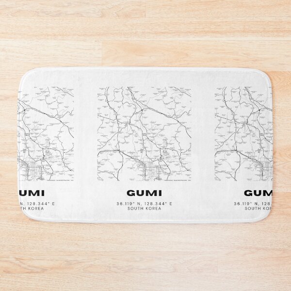 Item preview, Minimalist Gumi Map – South Korea Tech & Innovation City in Line Art designed and sold by RM-Journey.