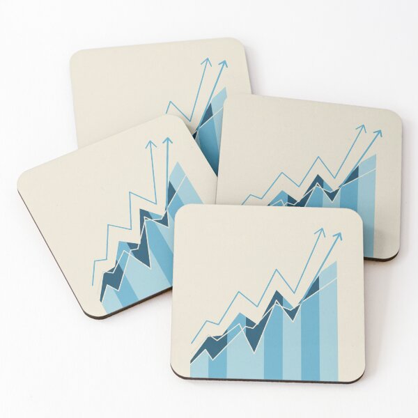 Item preview, Rising Arrows – Minimalist Trading Chart Illustration	 designed and sold by VariedViews.