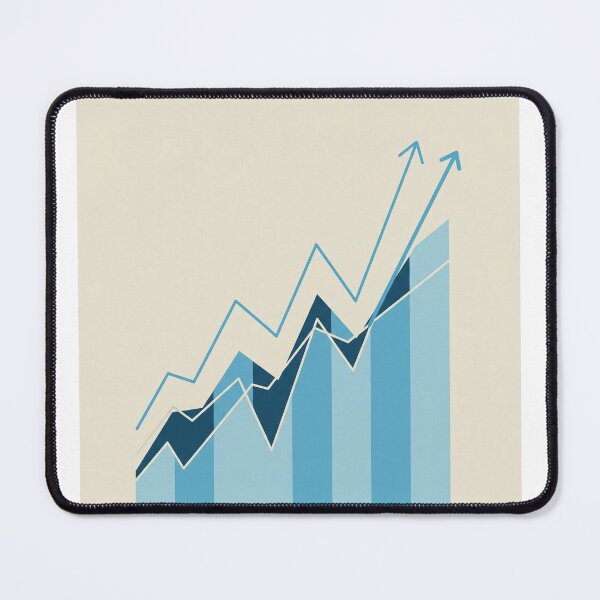 Item preview, Rising Arrows – Minimalist Trading Chart Illustration	 designed and sold by VariedViews.