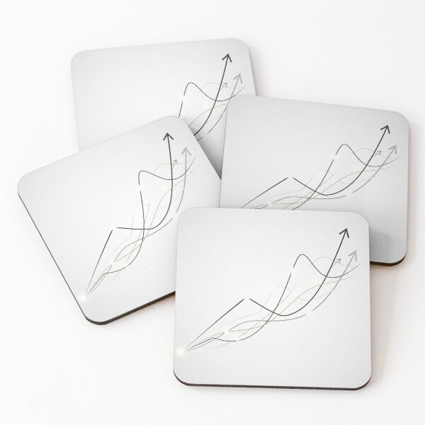 Item preview, Rising Arrows – Minimalist Trading Chart Illustration	 designed and sold by VariedViews.