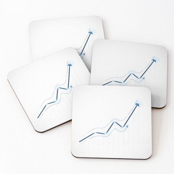 Item preview, Rising Arrows – Minimalist Trading Chart Illustration	 designed and sold by VariedViews.