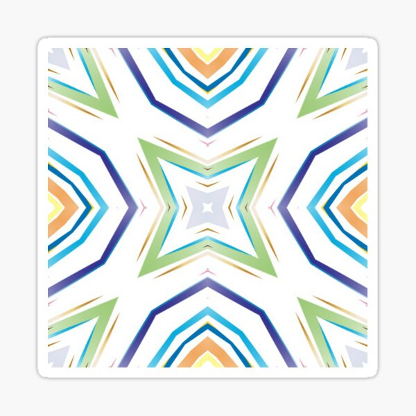 Item preview, prismatic abstract chromatic art seamless colorful repeat pattern designed and sold by Abrahamjrnd.