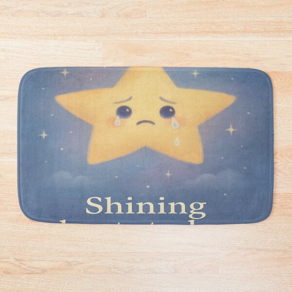 Item preview, Shining Hurts Today – Sad Star Art designed and sold by Neovibe Print.