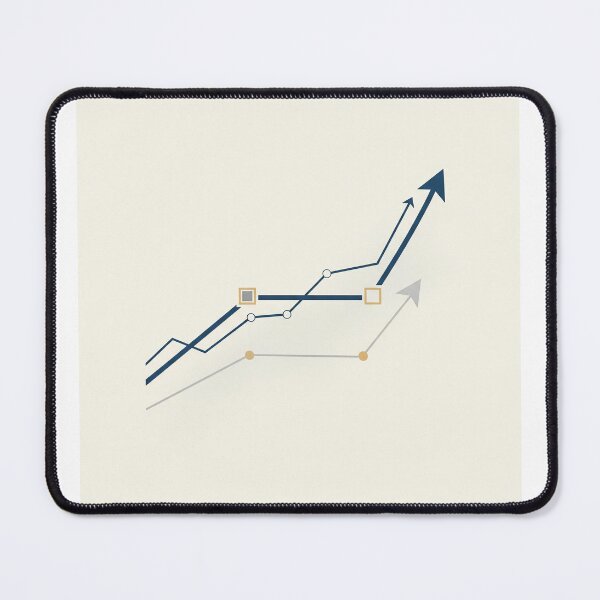Item preview, Rising Arrows – Minimalist Trading Chart Illustration	 designed and sold by VariedViews.