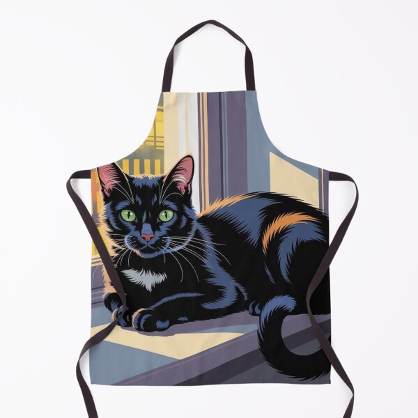 Item preview, A black cat sleeps on the windowsill in the room. designed and sold by Penpluem.