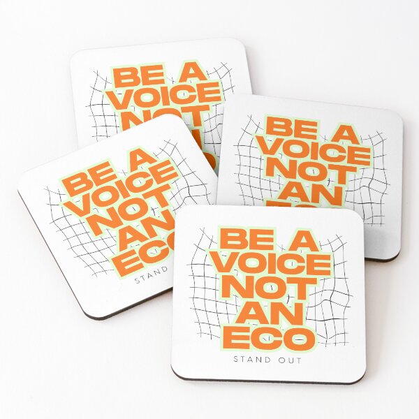 Item preview, Be A Voice Not An Echo - Empowering Grid Text Design designed and sold by mintmono-studio.