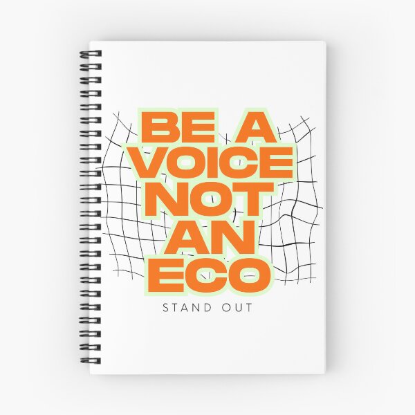 Item preview, Be A Voice Not An Echo - Empowering Grid Text Design designed and sold by mintmono-studio.