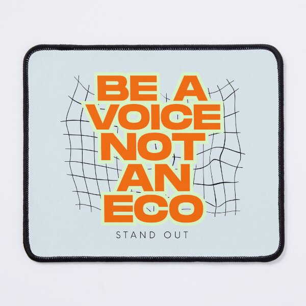 Item preview, Be A Voice Not An Echo - Empowering Grid Text Design designed and sold by mintmono-studio.
