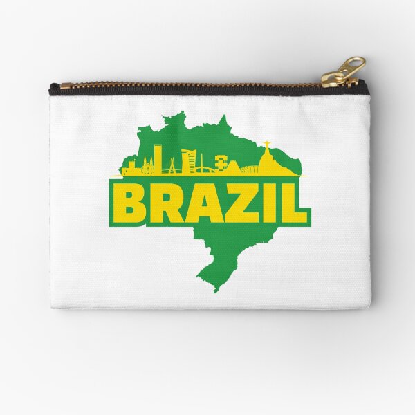 Item preview, Brazil Map and Skyline designed and sold by UNK-Fatigues.