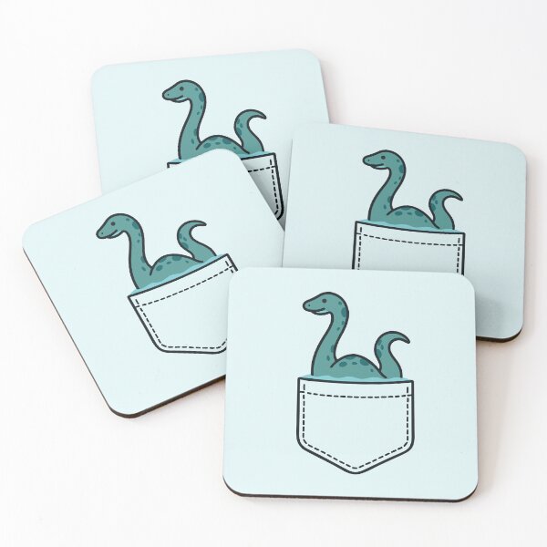 Item preview, Pocket Loch Ness Monster – Cute Nessie Cryptid designed and sold by gyenayme.