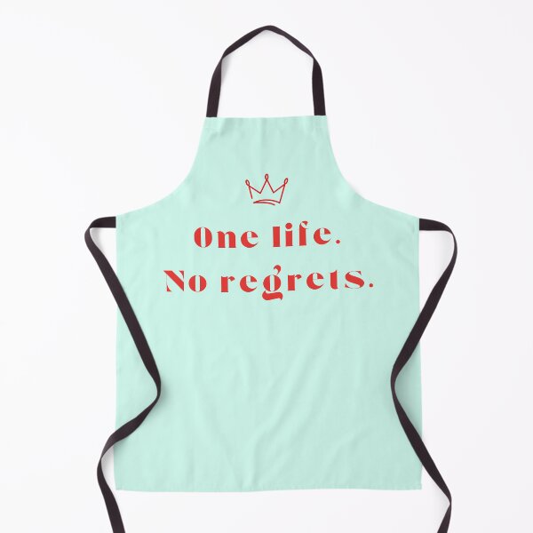 Item preview, One Life No Regrets - Bold Minimal Red Typography designed and sold by mintmono-studio.