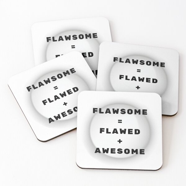 Item preview, Flawsome Motivational Quote Minimal Design designed and sold by mintmono-studio.