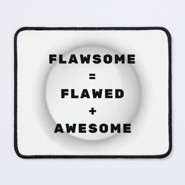 Item preview, Flawsome Motivational Quote Minimal Design designed and sold by mintmono-studio.