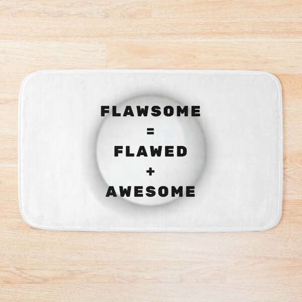 Item preview, Flawsome Motivational Quote Minimal Design designed and sold by mintmono-studio.