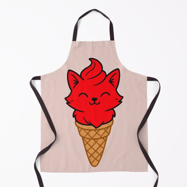 Item preview, Ice Cream Fox - Red designed and sold by AngelMiette.