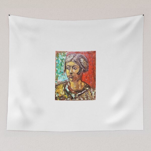 Item preview, Enigmatic girl, oil on canvas, 16x20 inch, 41x51 cm, SKU 3082  designed and sold by Romeo Dobrota.