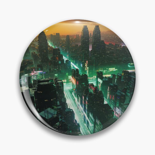 Item preview, Future City of Interwoven Lights designed and sold by AlexSuiArt.