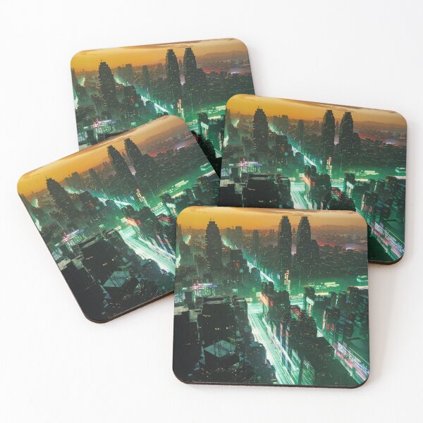 Item preview, Future City of Interwoven Lights designed and sold by AlexSuiArt.