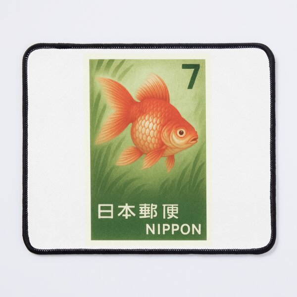 Item preview, 1966 Kingyo Red Goldfish Postage Stamp designed and sold by retrographics.