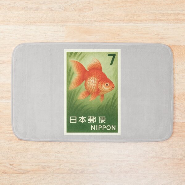 Item preview, 1966 Kingyo Red Goldfish Postage Stamp designed and sold by retrographics.