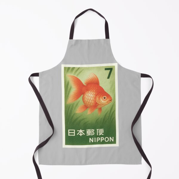 Item preview, 1966 Kingyo Red Goldfish Postage Stamp designed and sold by retrographics.