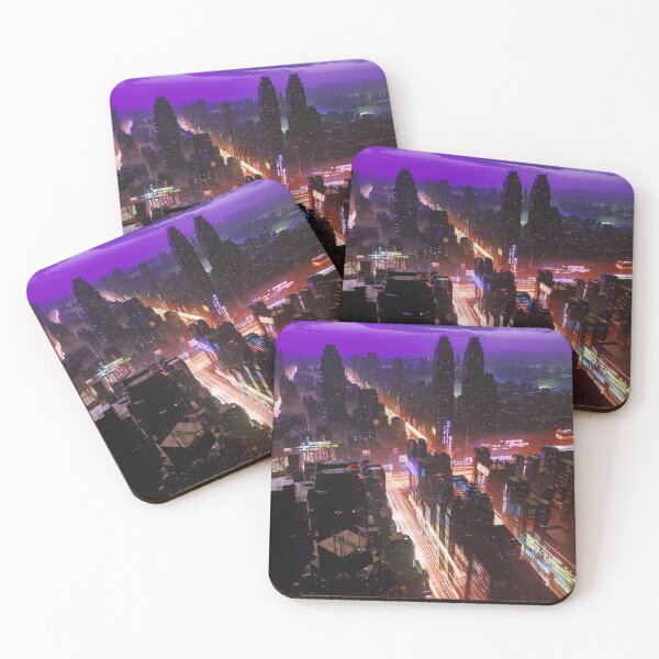 Item preview, Future City of Interwoven Lights designed and sold by AlexSuiArt.