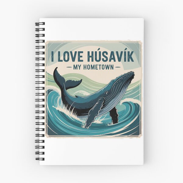 Item preview, I Love Húsavík - My Hometown - Retro Art designed and sold by 2357 Designs.