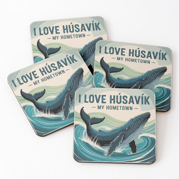 Item preview, I Love Húsavík - My Hometown - Retro Art designed and sold by 2357 Designs.
