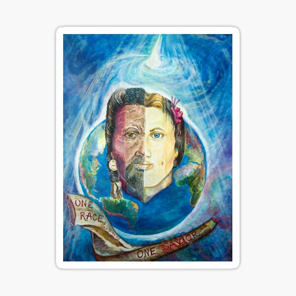 One Race, One Savior Sticker