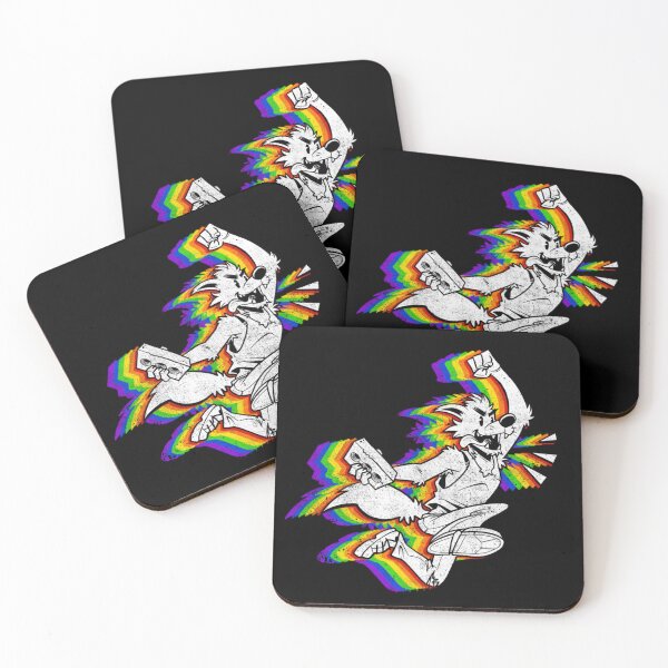 Item preview, Furry Pride Brick Rainbow designed and sold by Jackaloo.