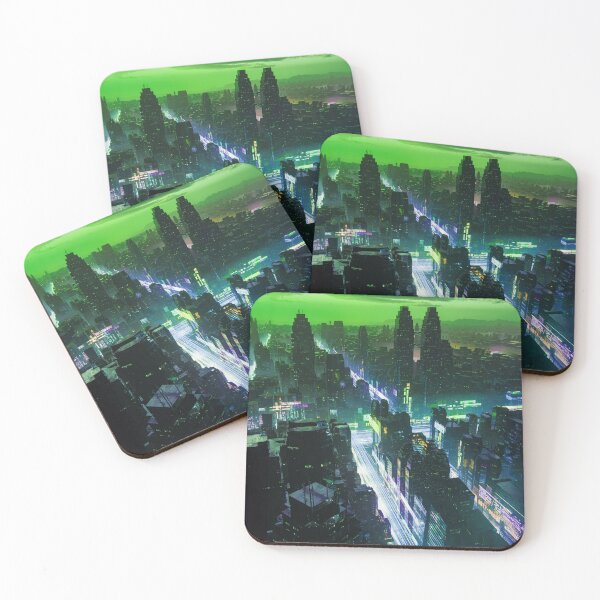 Item preview, Future City of Interwoven Lights designed and sold by AlexSuiArt.