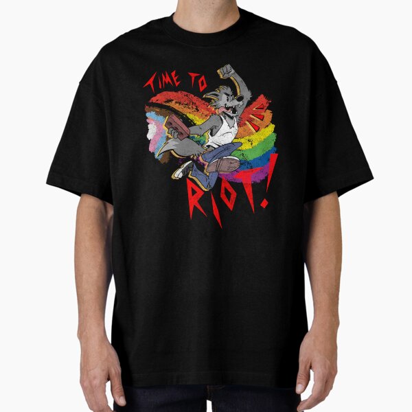 Item preview, Time to Riot! Vintage Furry Pride Month Brick designed and sold by Jackaloo.