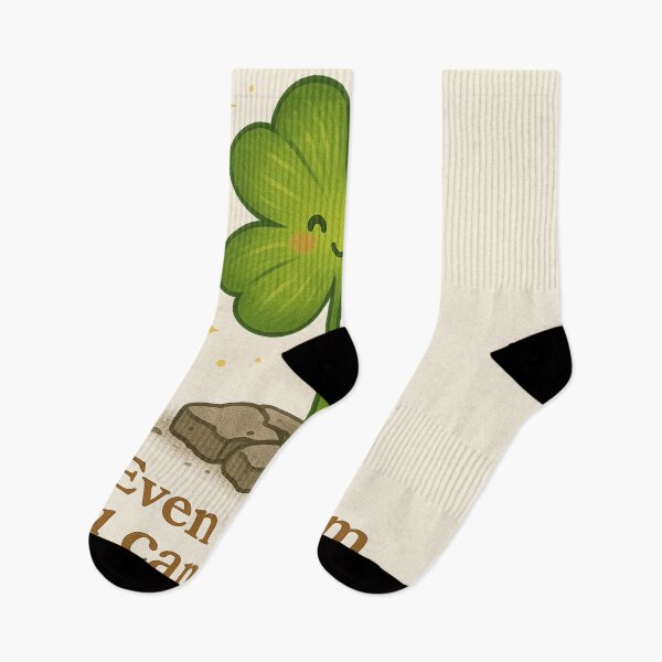 Item preview,  Bloom Anyway – Four-Leaf Clover Quote designed and sold by Neovibe Print.