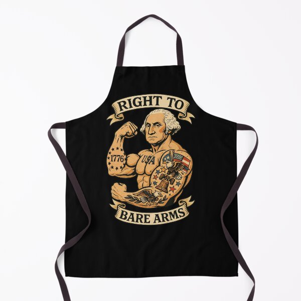 Item preview, Right to Bare Arms – Funny Patriotic George Washington Tattoo Design	 designed and sold by Victor Shadehorn.