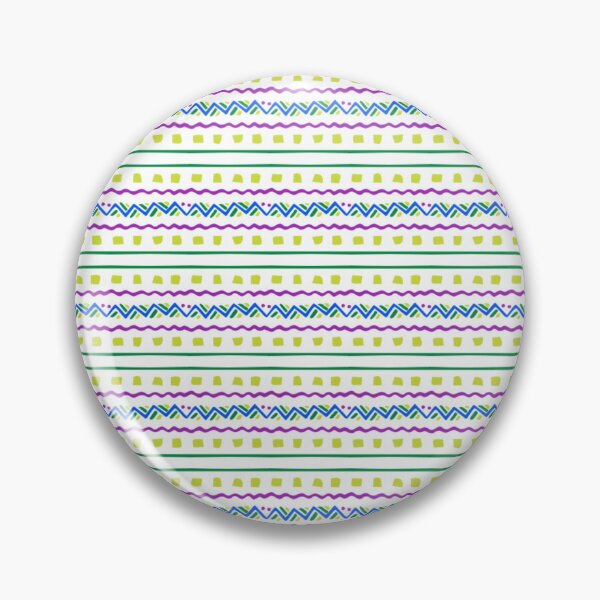 Item preview, Pastel Geometric Stripe Heart – Teal, Lime & Purple Accent Design designed and sold by larissa-myrie.