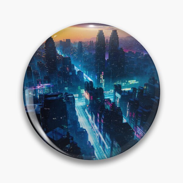 Item preview, Future City of Interwoven Lights designed and sold by AlexSuiArt.