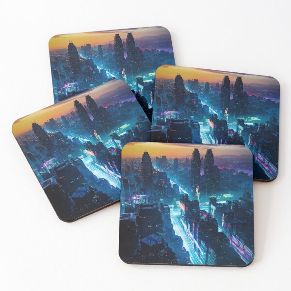 Item preview, Future City of Interwoven Lights designed and sold by AlexSuiArt.