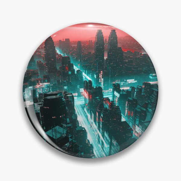 Item preview, Future City of Interwoven Lights designed and sold by AlexSuiArt.