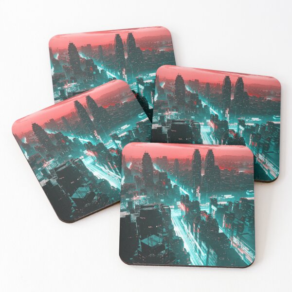 Item preview, Future City of Interwoven Lights designed and sold by AlexSuiArt.