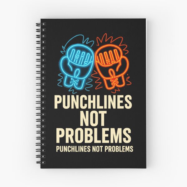 Item preview, Punchlines Not Problems – Neon Boxing Gloves Rap Quote T-Shirt designed and sold by Impressive Roy .