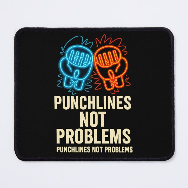 Item preview, Punchlines Not Problems – Neon Boxing Gloves Rap Quote T-Shirt designed and sold by Impressive Roy .