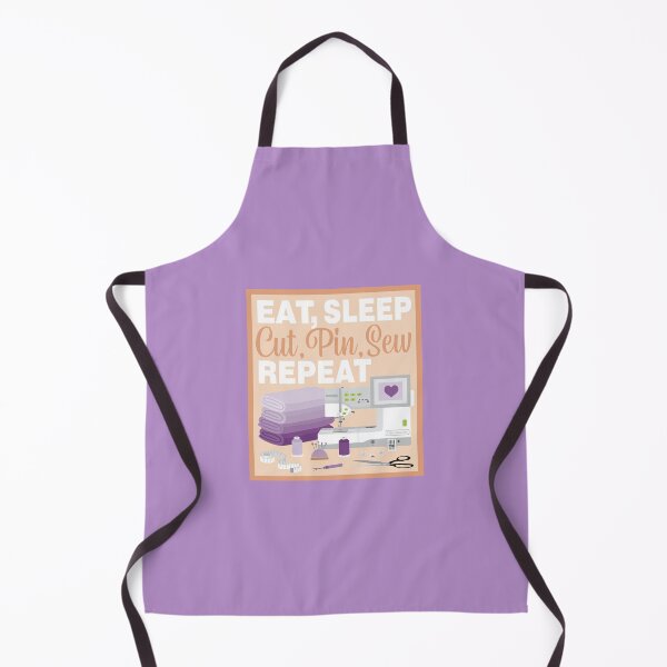 Item preview, Eat Sleep Repeat General Sewing - Embroidery Machine - PURPLE designed and sold by StellarFX.