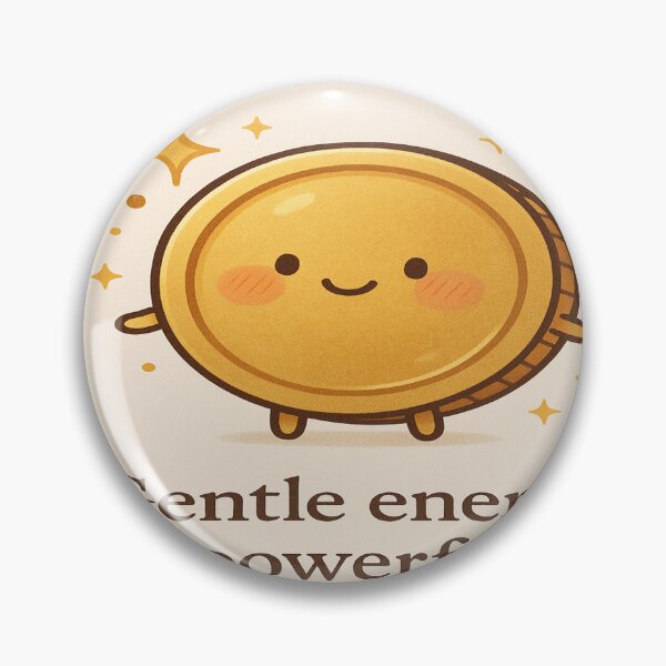 Item preview, Soft but Lucky – Motivational Coin Charm designed and sold by Neovibe Print.