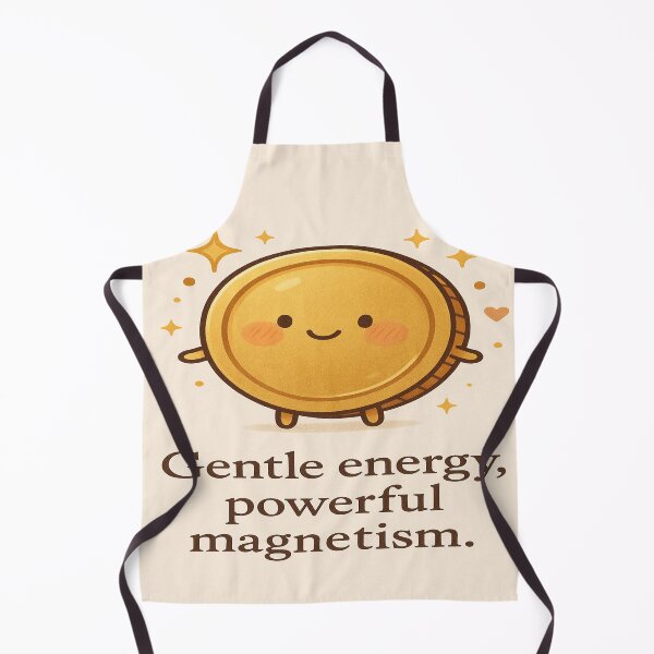 Item preview, Soft but Lucky – Motivational Coin Charm designed and sold by Neovibe Print.